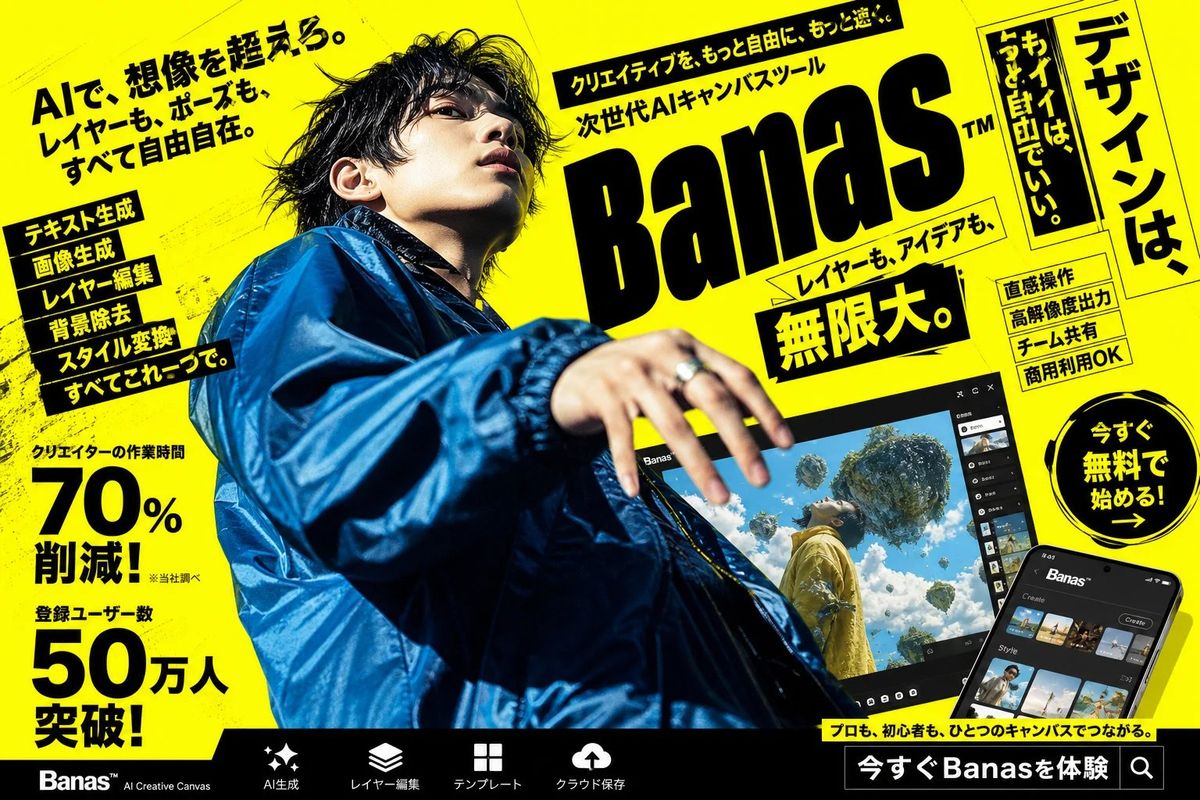 Neon Japanese AI Canvas Ad