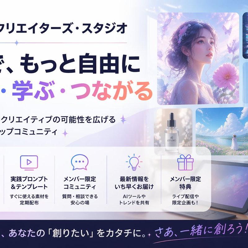 日文 AI Creator Studio 横幅海报