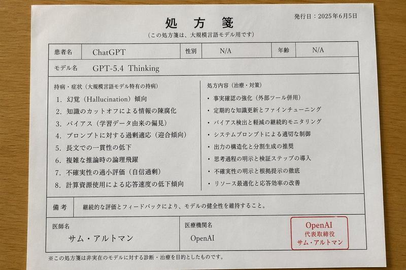 日文 AI 模型处方单