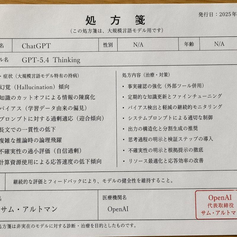 日文 AI 模型处方单