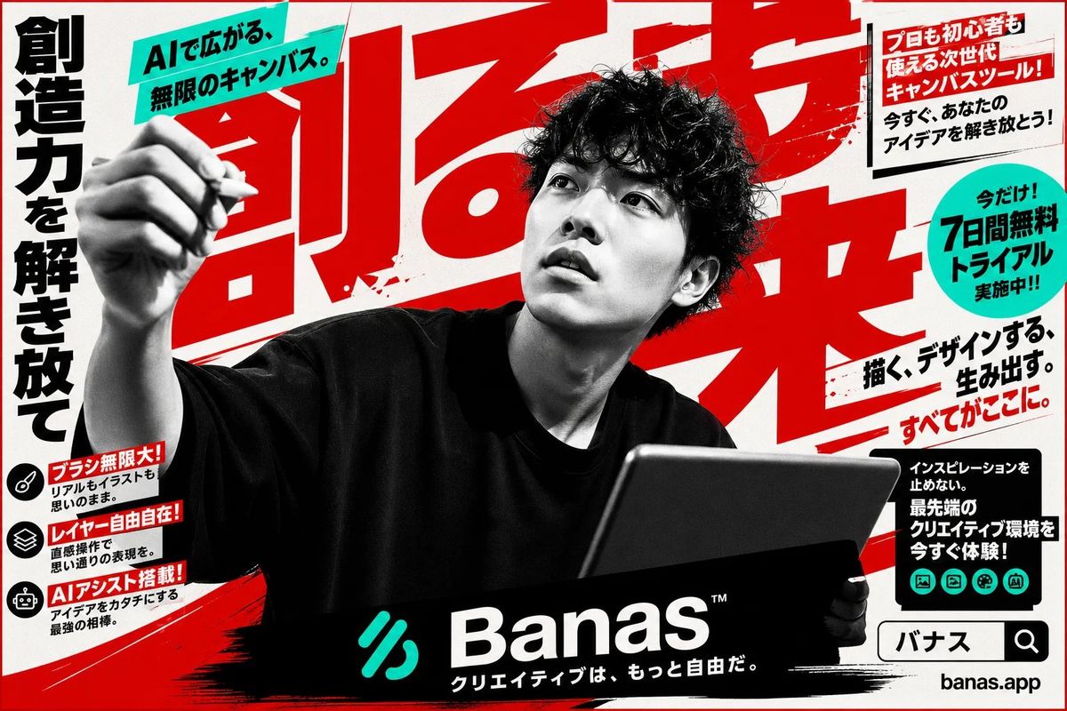 Japanese AI Creative Tool Poster