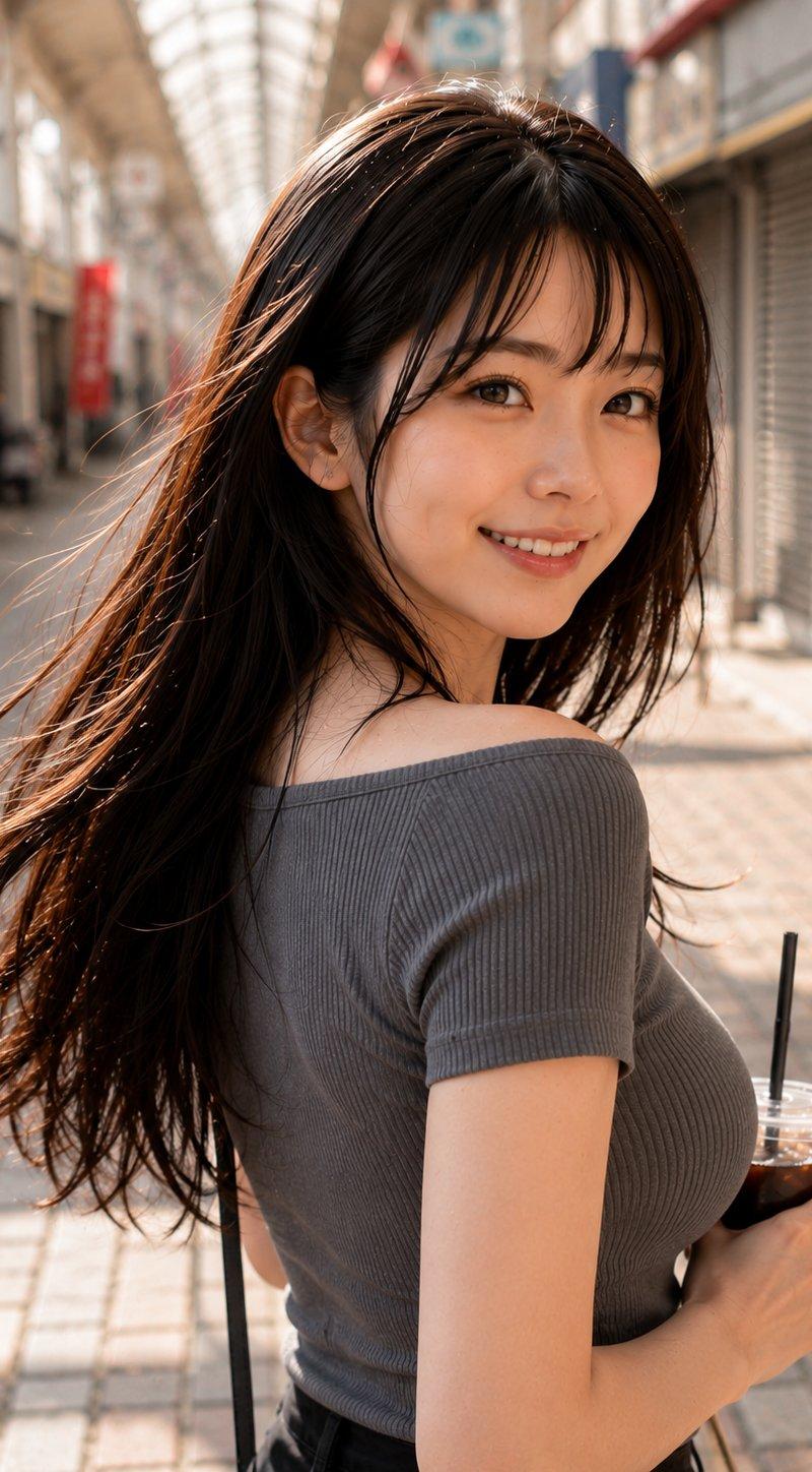 街机厅抓拍风格街头肖像