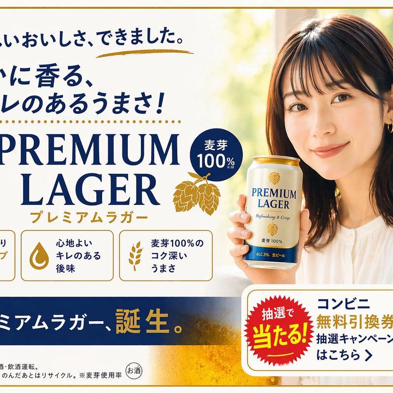 日式啤酒广告横幅