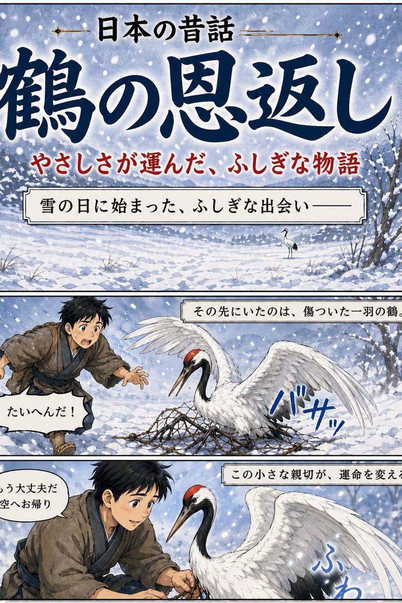 日本鹤之恩民间故事海报