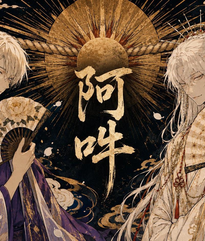 双神动漫书法艺术