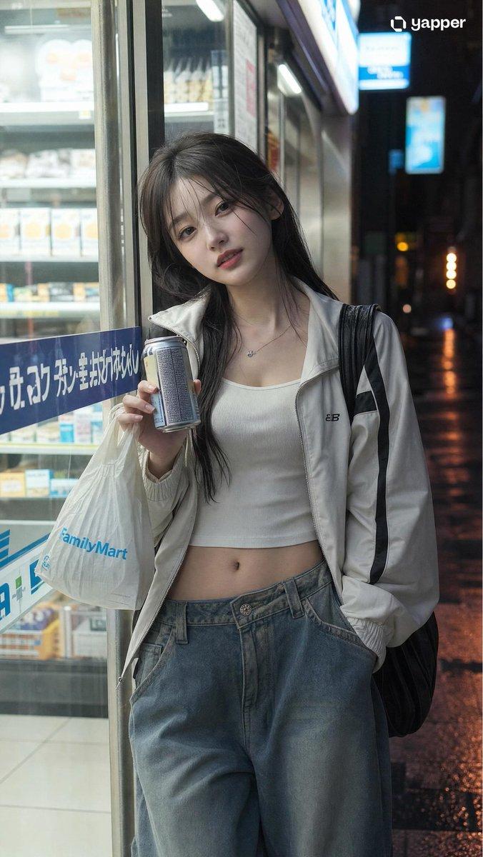 Japanese Girl Urban Night Portrait