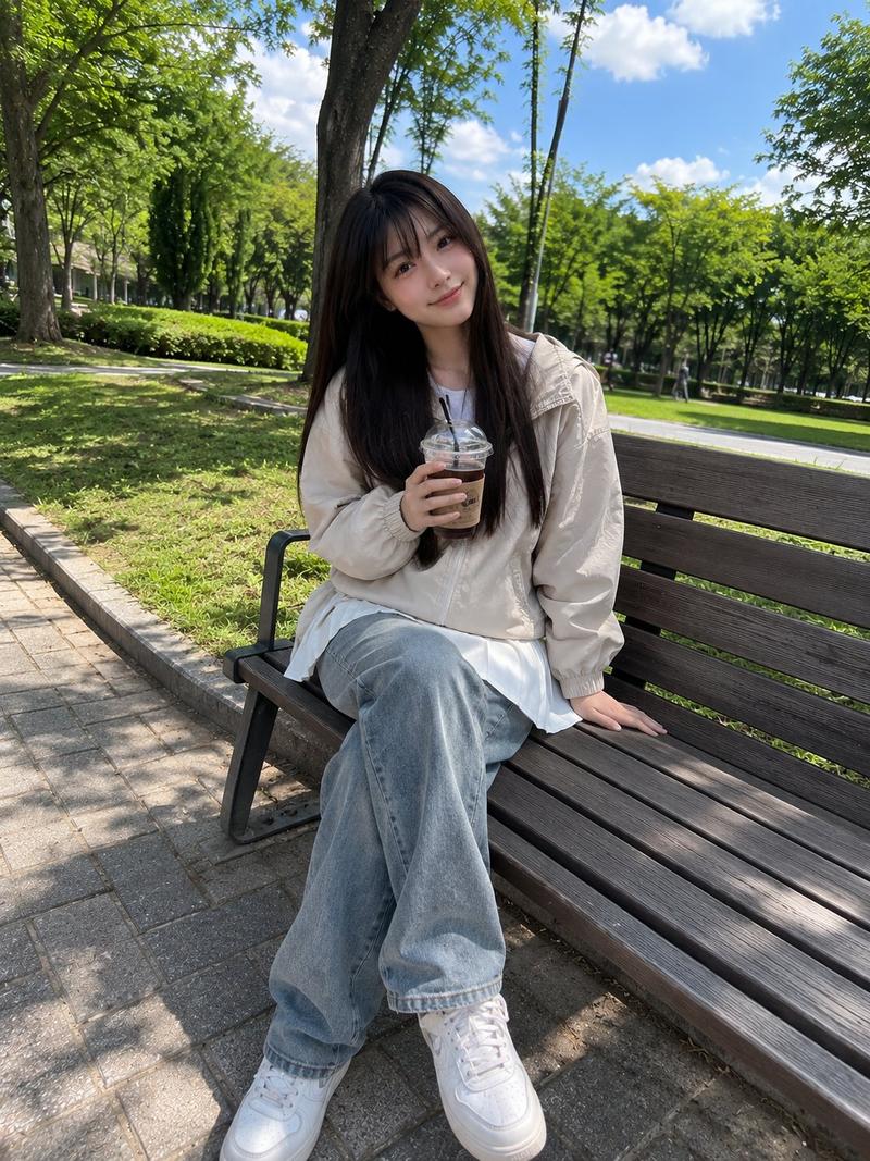 日本女孩公园随拍