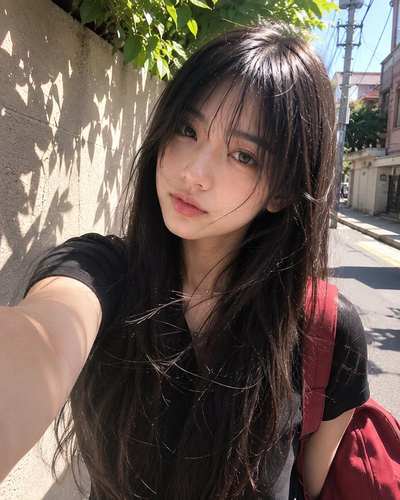 日本女孩抓拍肖像
