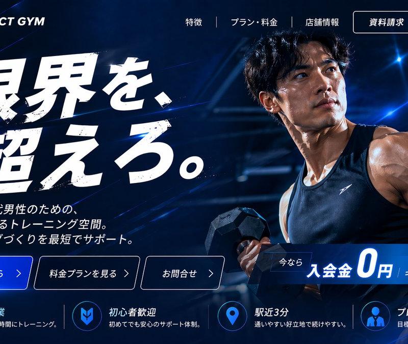 日本健身房 Hero 落地页