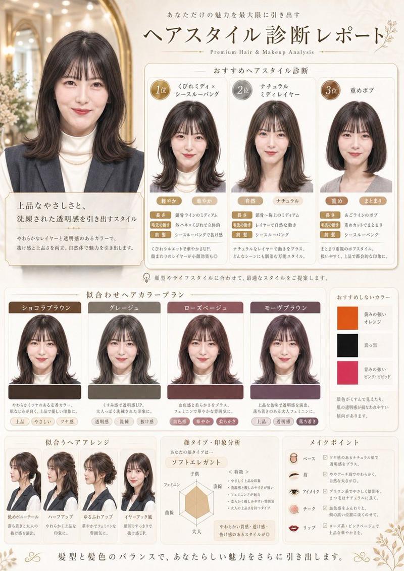 日式美发诊断沙龙海报