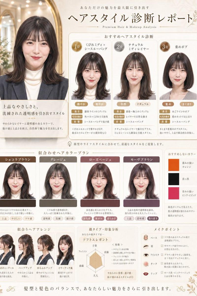 日式美发诊断沙龙海报