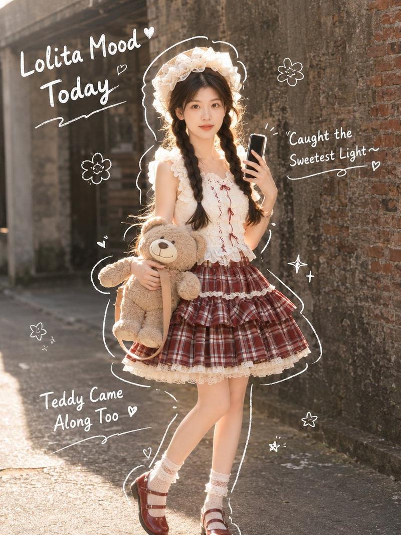日系 Lolita 街头风自拍
