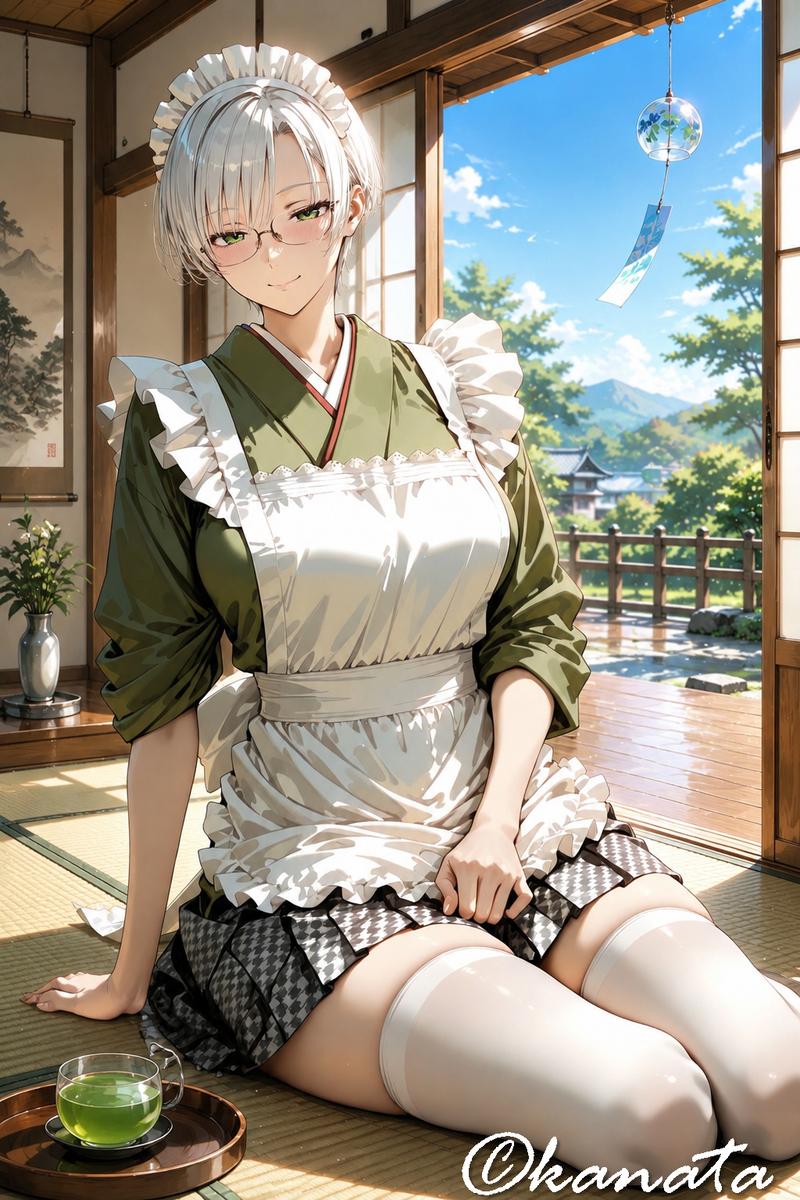 夏日日式女仆休憩