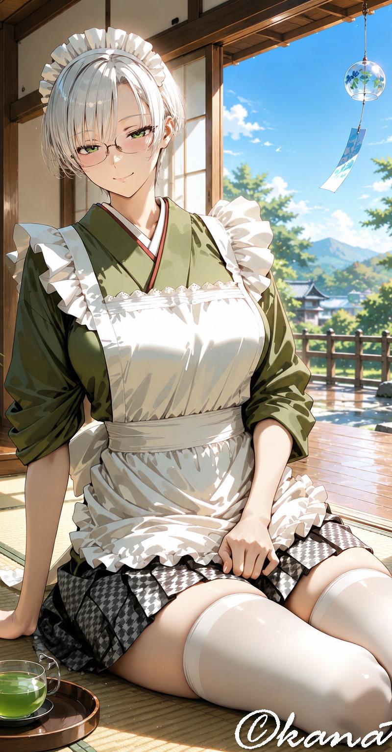 夏日日式女仆休憩
