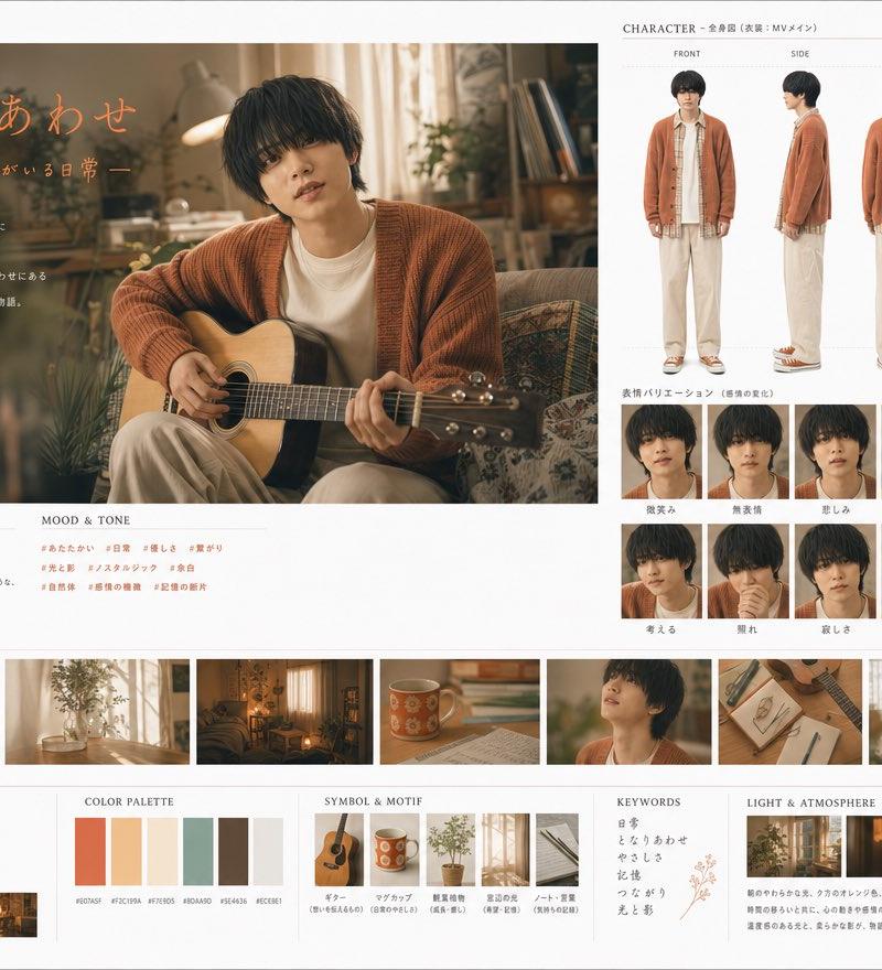 日系 MV 关键视觉图表