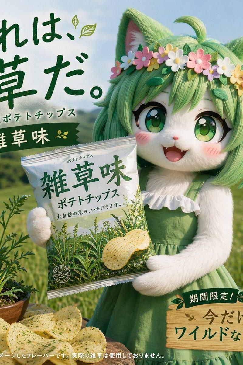 幽默的日本零食广告提示词