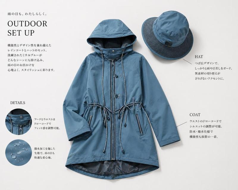 日式雨具产品目录排版