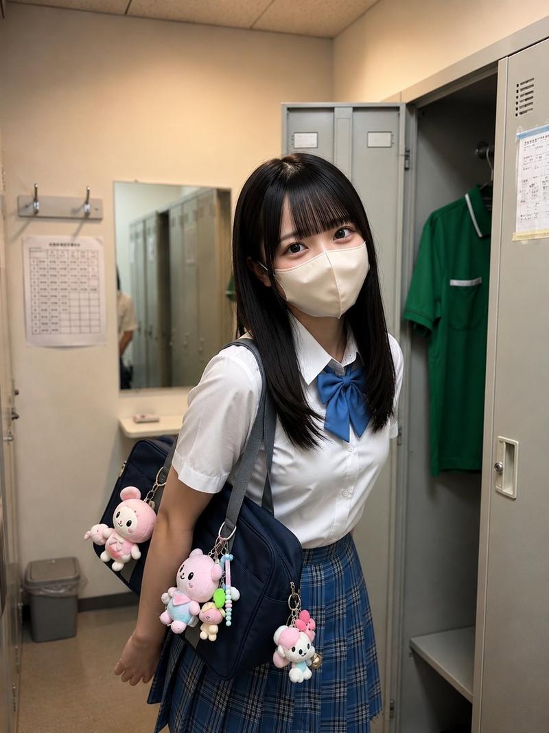日本女学生抓拍肖像