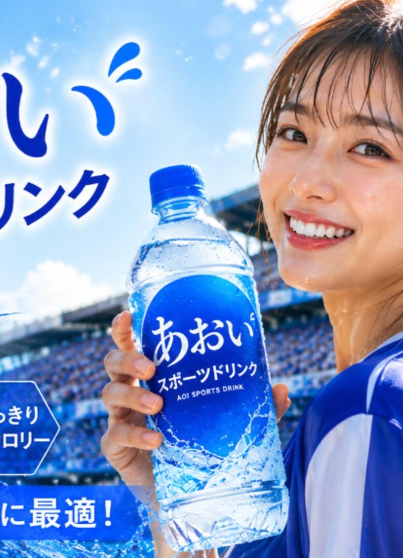 日式运动饮料广告海报