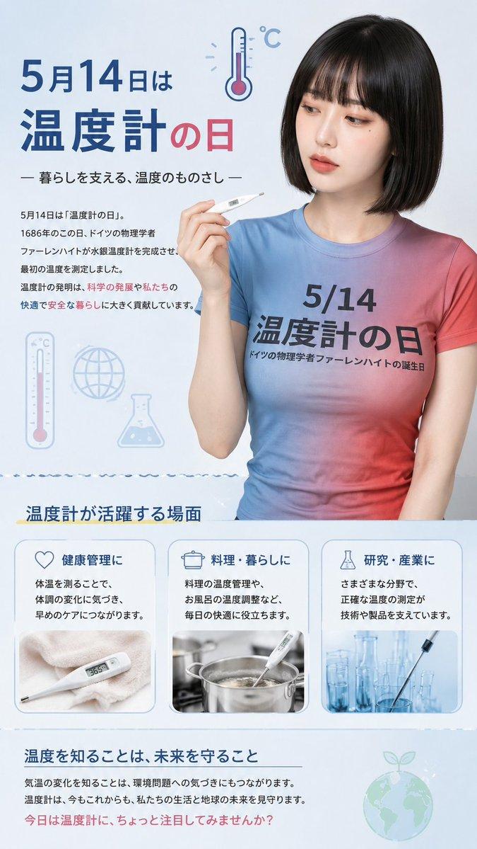 日本“温度计之日”宣传海报