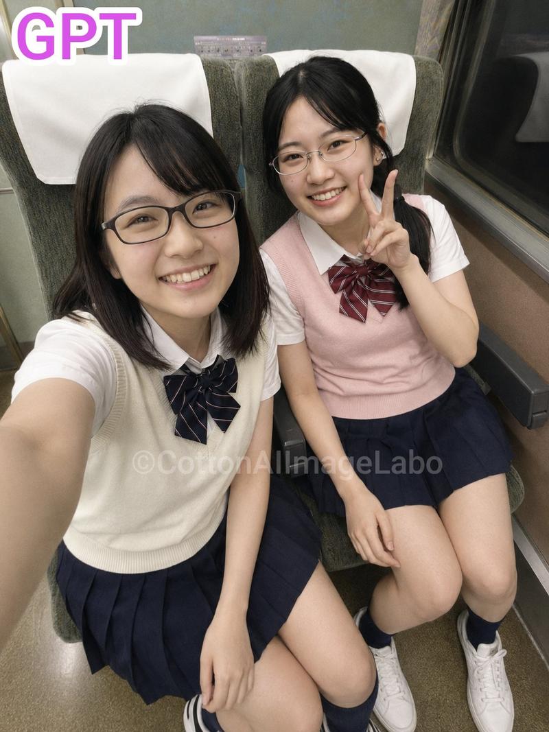 日本电车自拍少女
