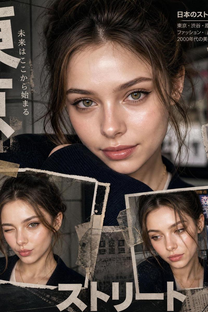 Y2K 日系编辑风拼贴海报