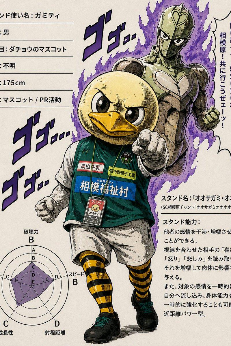 JoJo 风格鸭子吉祥物替身角色档案