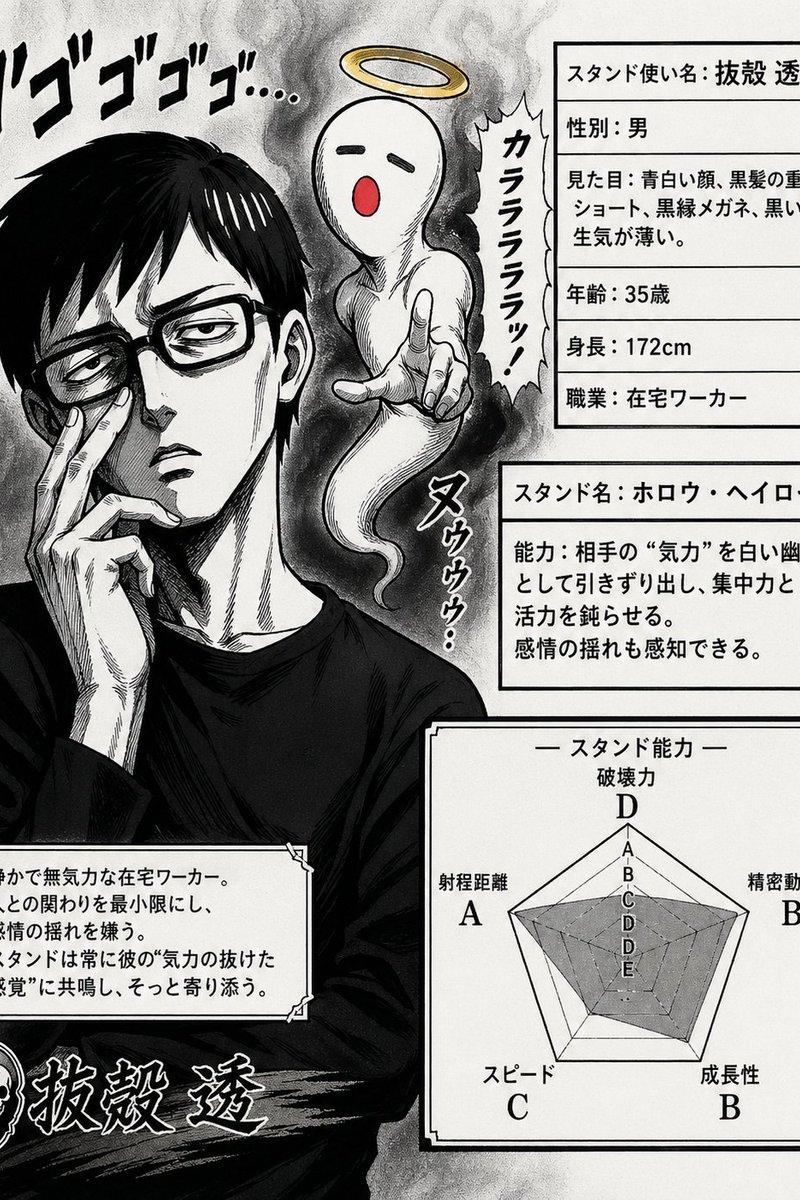 JoJo 风格替身角色卡
