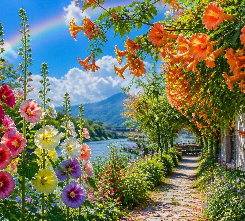 绚丽的六月花园