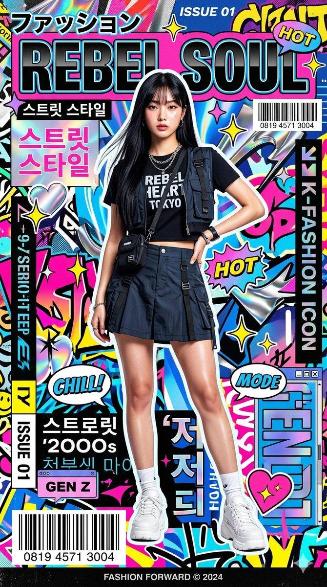 K-Fashion 复古时尚海报