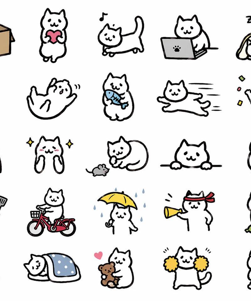 可爱猫咪贴纸集