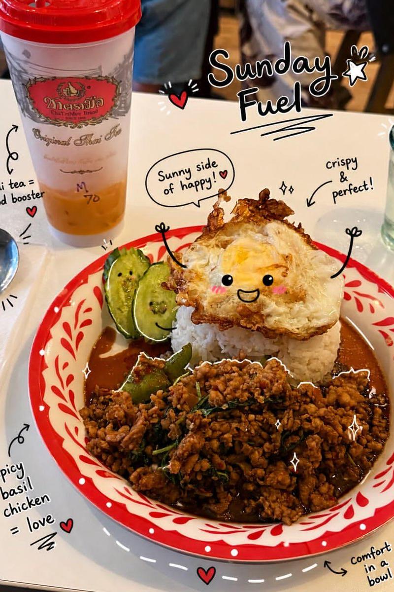 Kawaii Doodle Food Photography