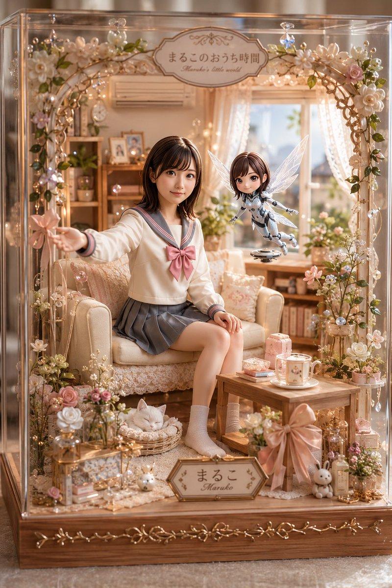 Kawaii Glass Dollhouse Diorama