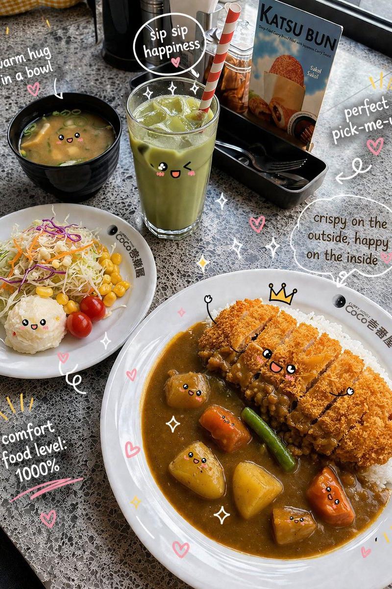 Kawaii Katsu Curry Food Photography