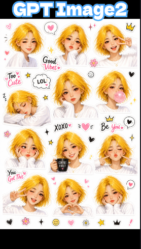 GPT Image 2 可爱贴纸合集
