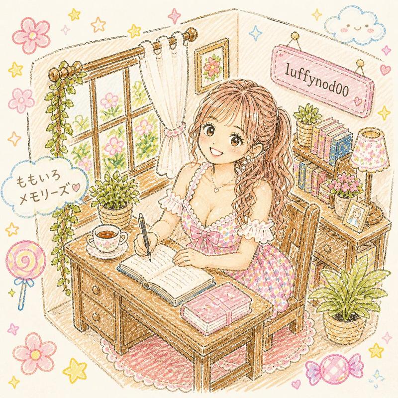 柔和可爱风学习室插画