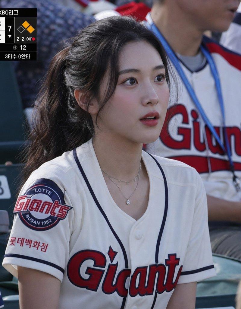 KBO 乐天巨人队转播风格球迷照片