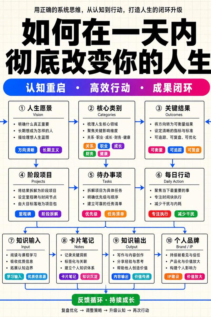 结构化知识架构信息图