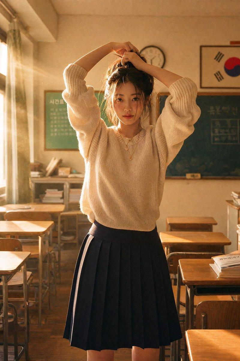 韩式教室美学肖像