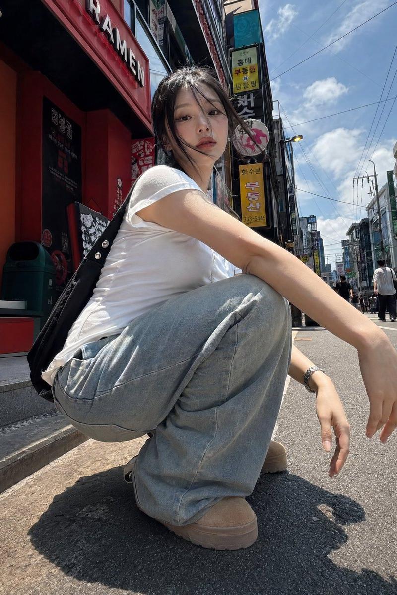 韩国女孩街头摄影