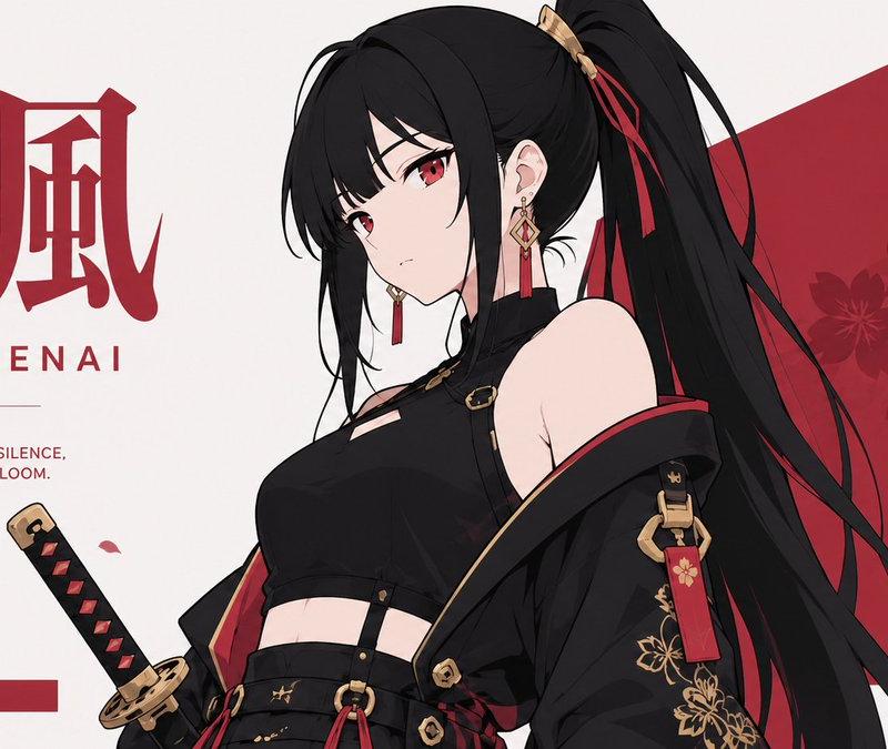 Kurenai 扁平化动漫海报