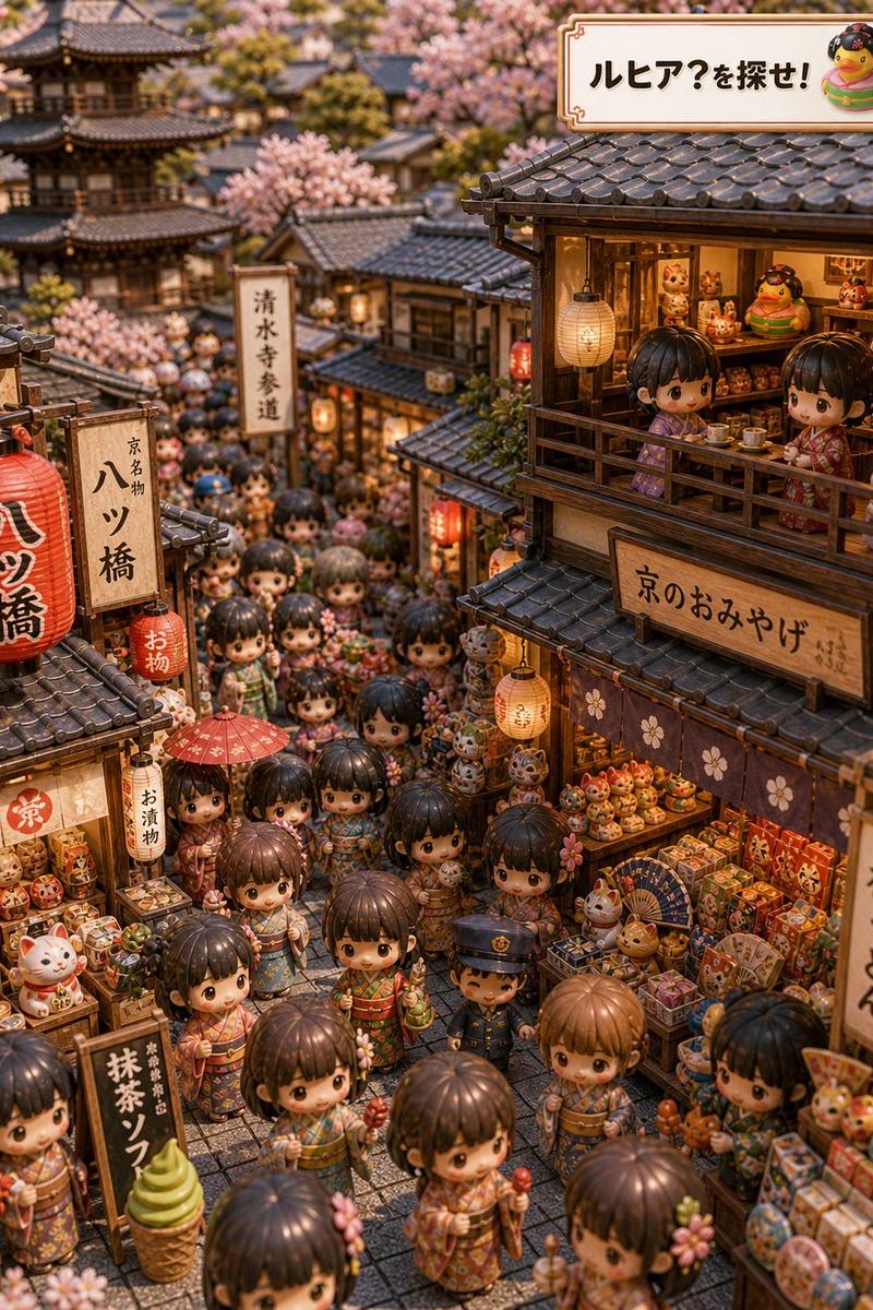 京都隐藏吉祥物立体模型