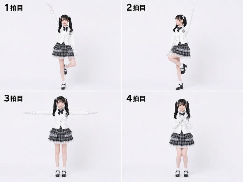拉班舞谱转 4 拍动作展示图