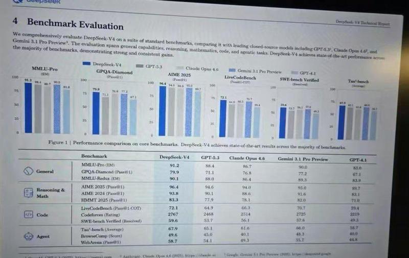 泄露的 AI 基准测试报告照片