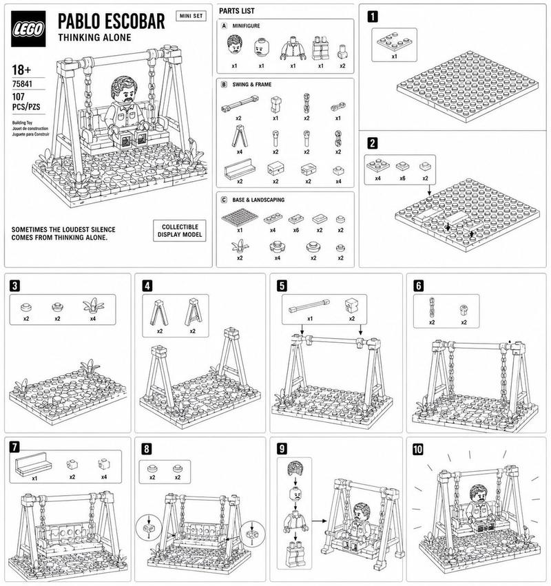 LEGO 迷你套装说明书海报