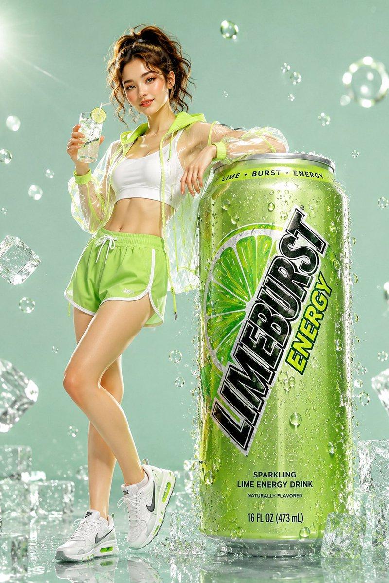 Limeburst 能量饮料广告活动