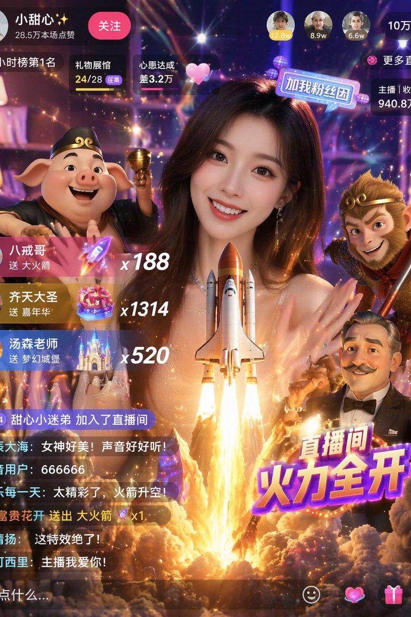 游戏化直播 App 界面