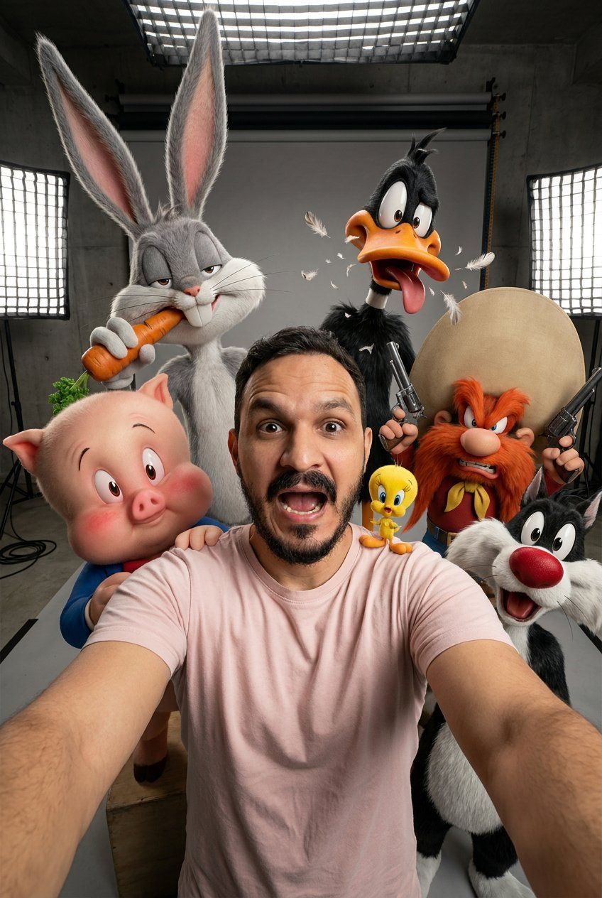 Realistic Looney Tunes Selfie