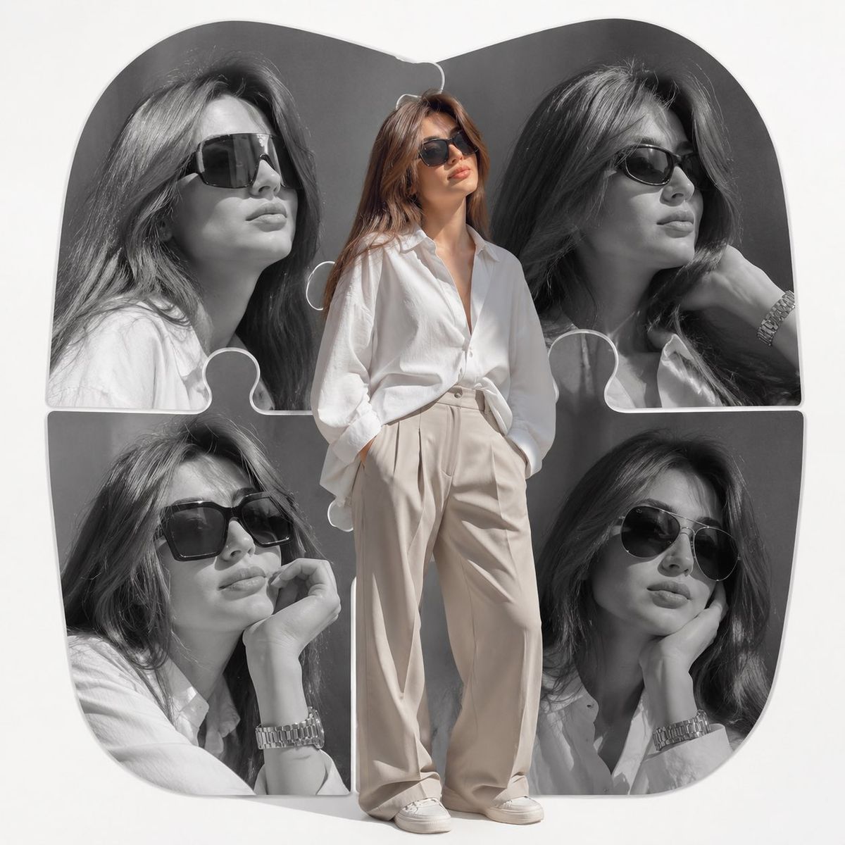 High-End Fashion Editorial Collage