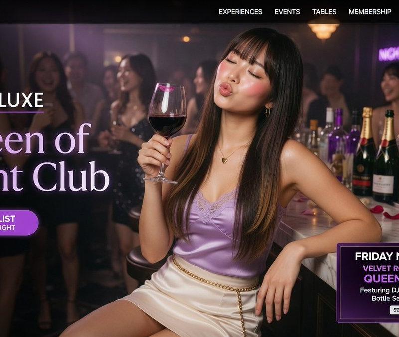 奢华夜店 Queen 着陆页
